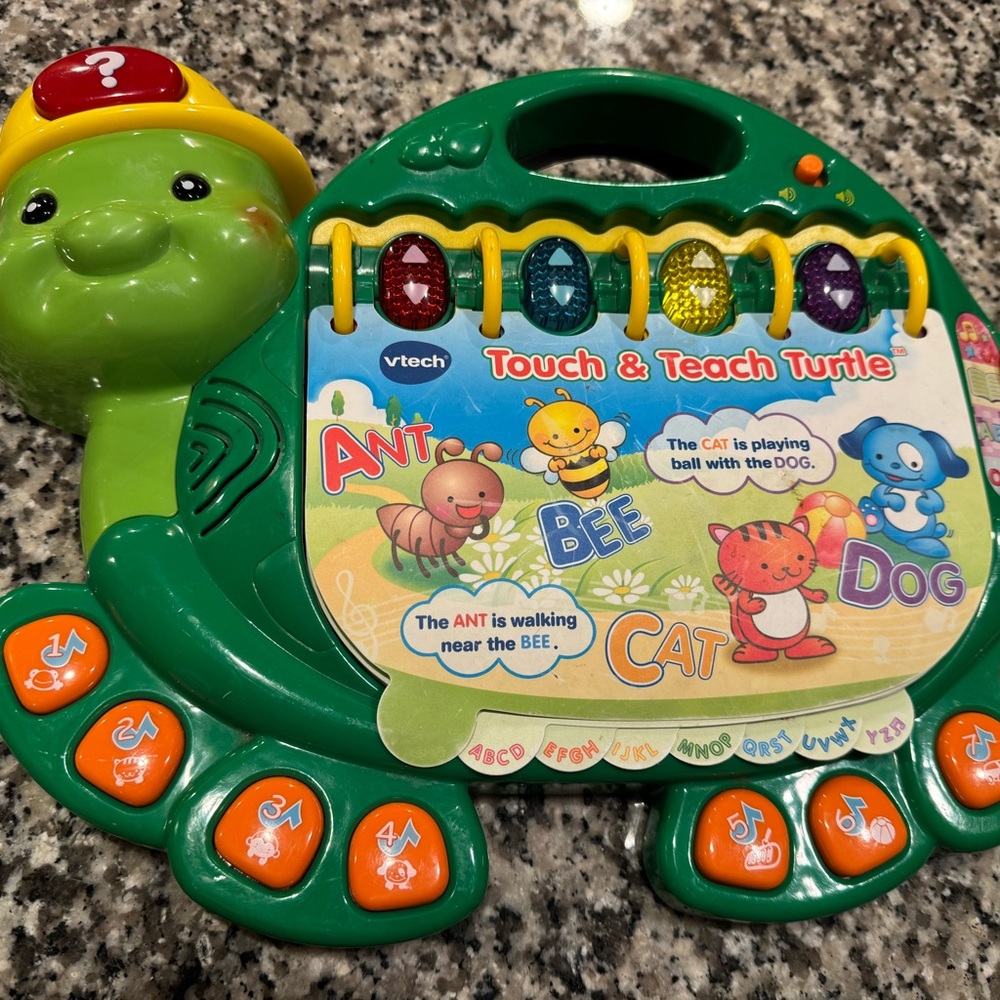 V tech Touch & Teach Turtle - Green